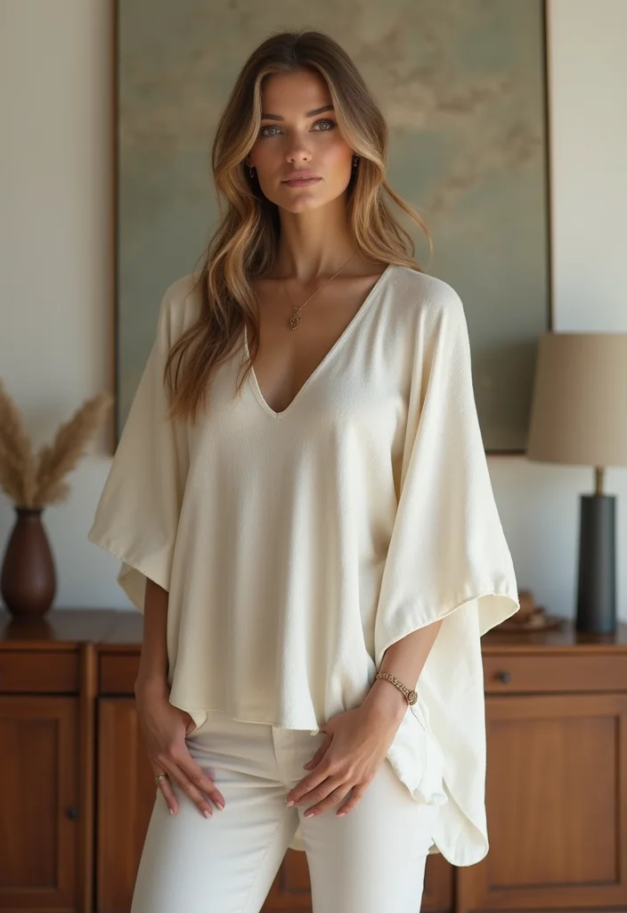 Crochet Poncho Free Pattern: Cozy Wearable Guide with 18 Stylish Visual Inspirations - 15. The Minimalist Poncho