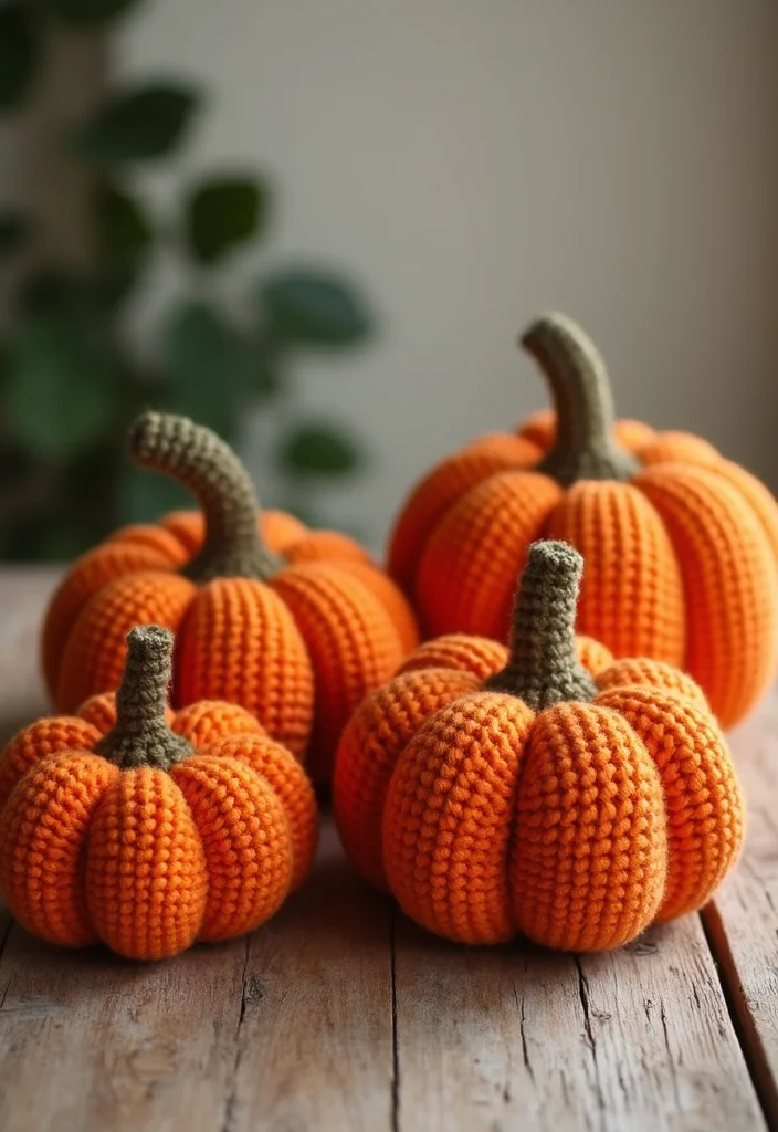 Crochet Pumpkin Free Pattern: Fall Décor Guide with 19 Seasonal Visual Inspirations - 1. Classic Orange Crochet Pumpkins