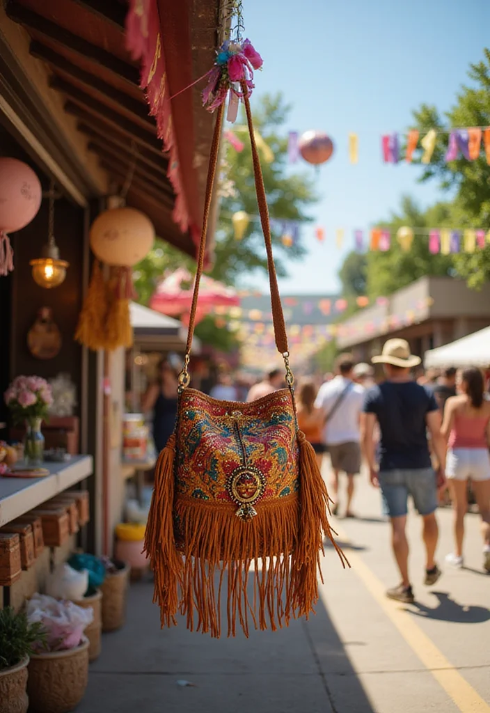 Crochet Purse Pattern Free: DIY Bag Guide with 18 Fashionable Visual Inspirations - 14. Festival Fringe Bag