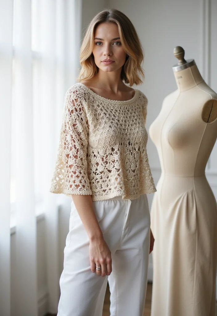 Crochet Shrug Pattern Free: Lightweight Wearable Guide with 20 Chic Visual Inspirations - 14. Boat Neck Shrug