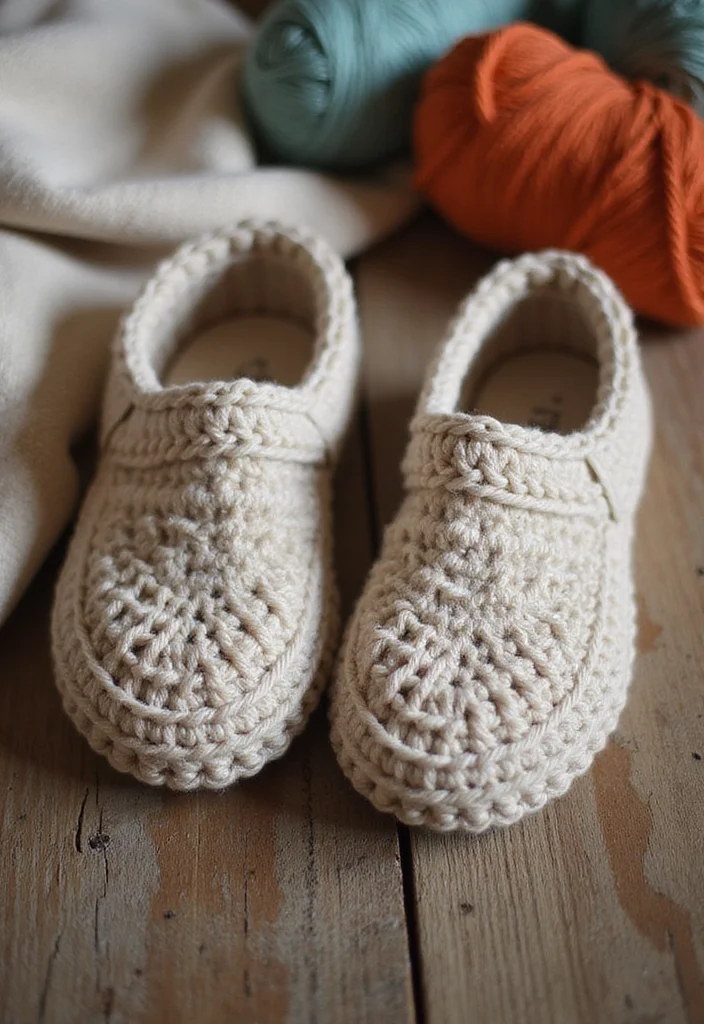 Crochet Slippers Free Pattern: Cozy Footwear Guide with 18 Comfort-Focused Visual Inspirations - 1. Classic Crochet Slippers: The Timeless Design