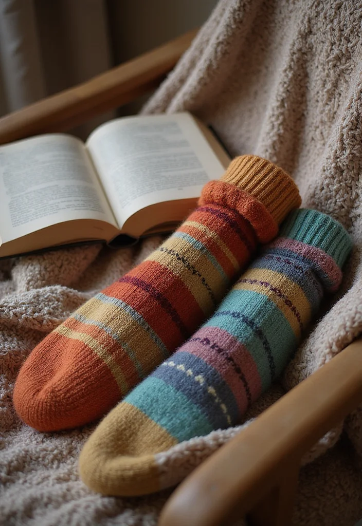 Crochet Slippers Free Pattern: Cozy Footwear Guide with 18 Comfort-Focused Visual Inspirations - 5. Slipper Socks: The Best of Both Worlds