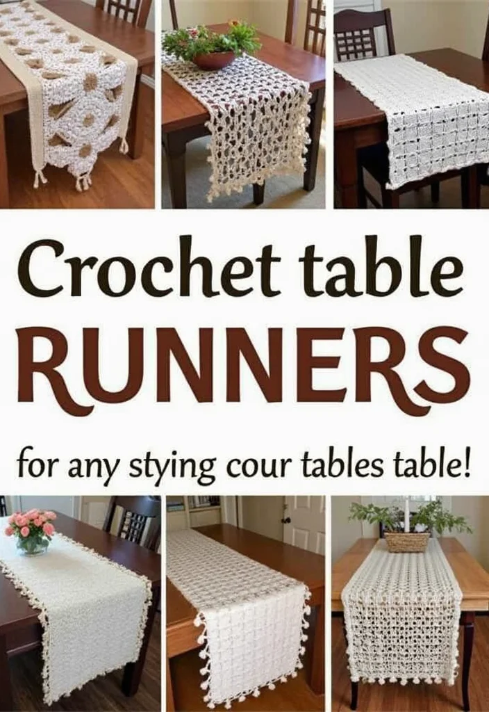 Crochet Table Runner Pattern Guide with 18 Beautiful Visual Inspirations to Elevate Your Décor - 12. Customizable Lengths