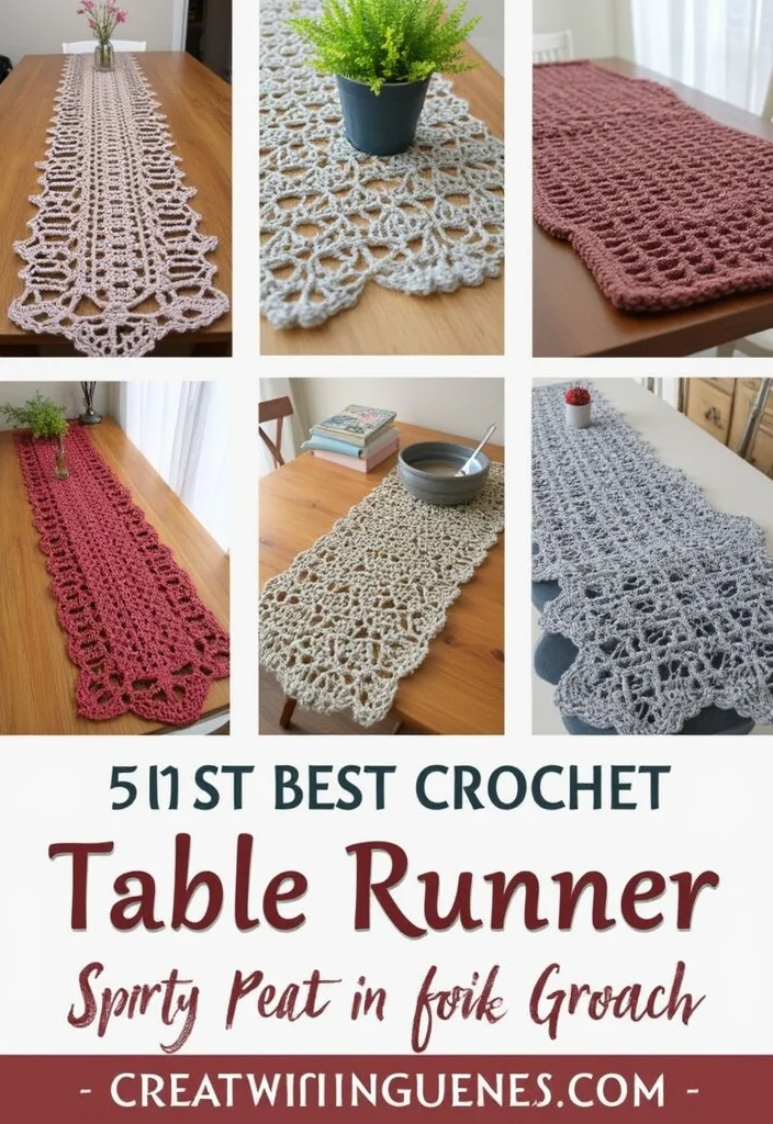 Crochet Table Runner Pattern Guide with 18 Beautiful Visual Inspirations to Elevate Your Décor - 18. Share Your Creations