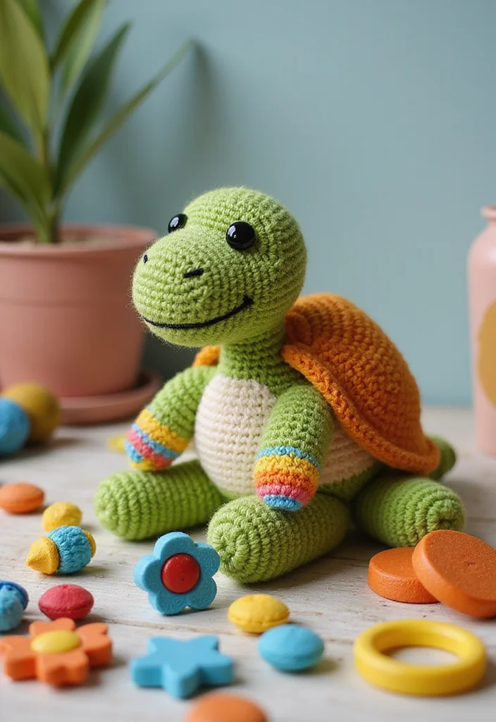Crochet Turtle Pattern Free: Cute Animal Plush Guide with 19 Ocean-Inspired Visual Inspirations - 11. Interactive Turtles
