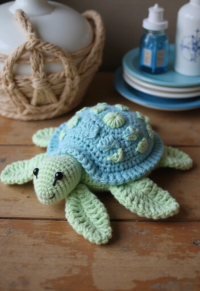 Crochet Turtle Pattern Free: Cute Animal Plush Guide with 19 Ocean-Inspired Visual Inspirations - 4. Turtles with Shell Patterns