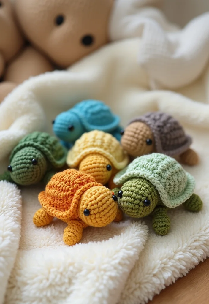 Crochet Turtle Pattern Free: Cute Animal Plush Guide with 19 Ocean-Inspired Visual Inspirations - 5. Cute Baby Turtles