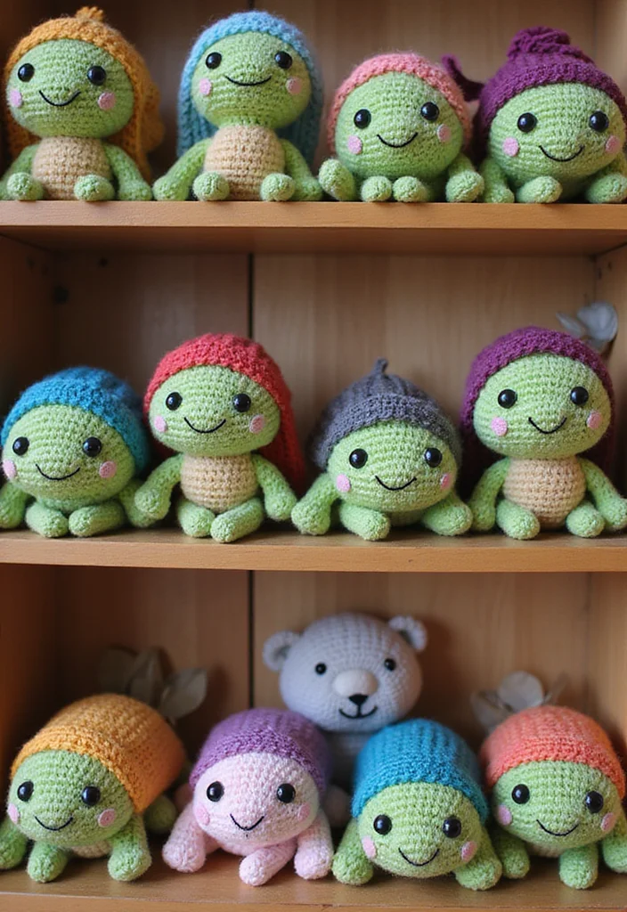Crochet Turtle Pattern Free: Cute Animal Plush Guide with 19 Ocean-Inspired Visual Inspirations - 8. Turtles with Emotions