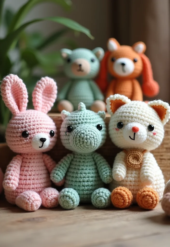 Cute Things to Crochet: Fun & Easy Ideas with 19 Sweet Visual Inspirations - 1. Adorable Amigurumi Animals