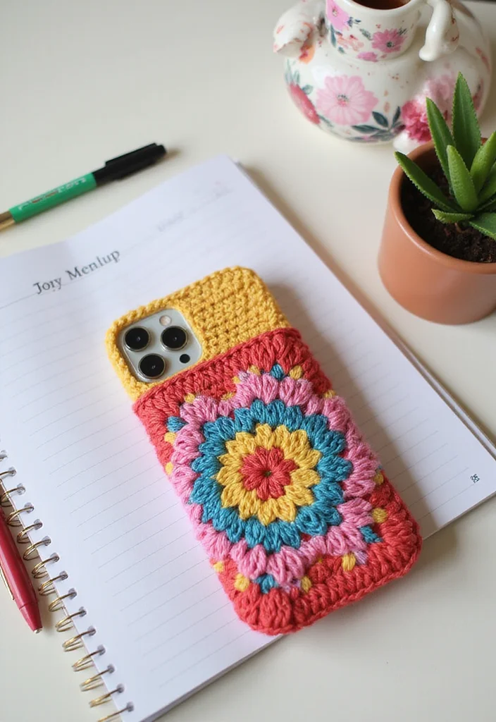 Cute Things to Crochet: Fun & Easy Ideas with 19 Sweet Visual Inspirations - 10. Fun Crochet Phone Cases