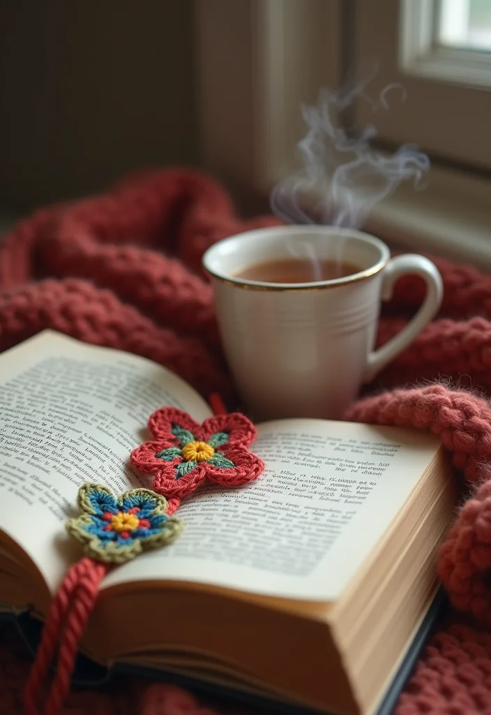 Cute Things to Crochet: Fun & Easy Ideas with 19 Sweet Visual Inspirations - 15. Cute Crochet Bookmark