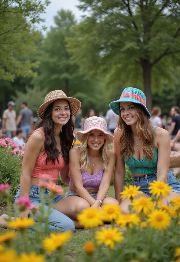 Cute Things to Crochet: Fun & Easy Ideas with 19 Sweet Visual Inspirations - 16. Funky Crochet Hats