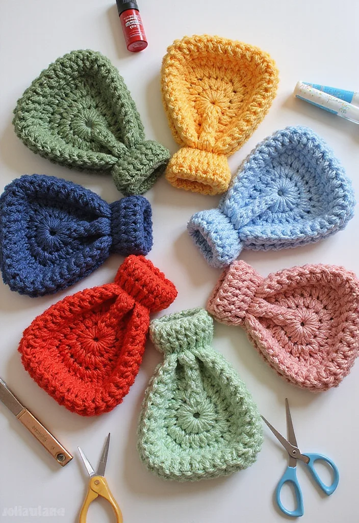 Easy Beginner Crochet Patterns: Simple First-Project Guide with 17 Helpful Visual Inspirations - 12. Cute Crochet Pouches