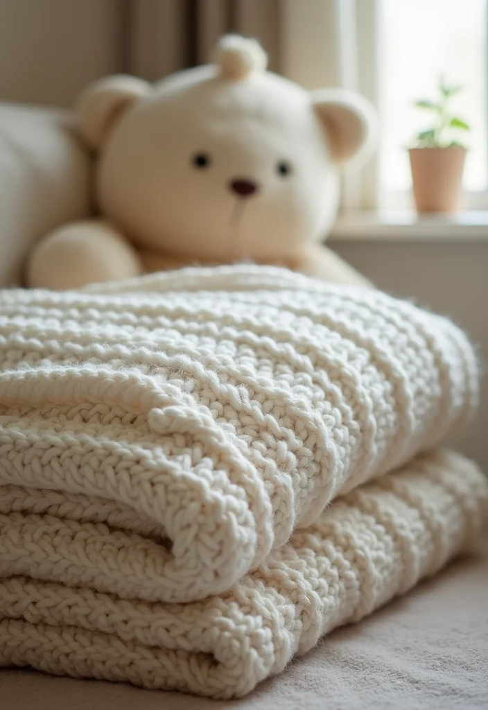 Easy Crochet Baby Blanket Guide: 20 Gentle Visual Inspirations for Beginners - 13. Cable Knit Style Blanket
