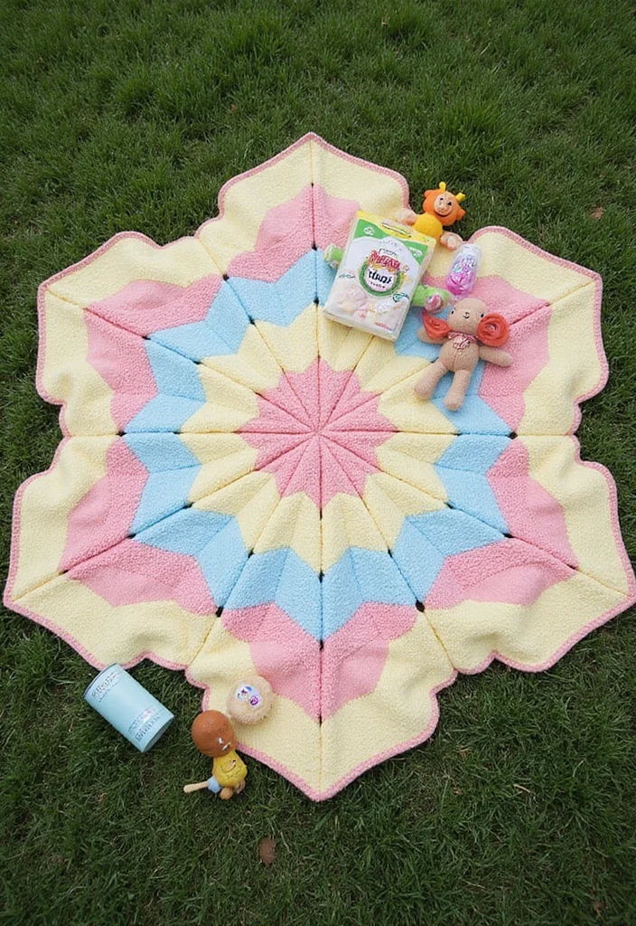 Easy Crochet Baby Blanket Guide: 20 Gentle Visual Inspirations for Beginners - 17. Hexagon Blanket