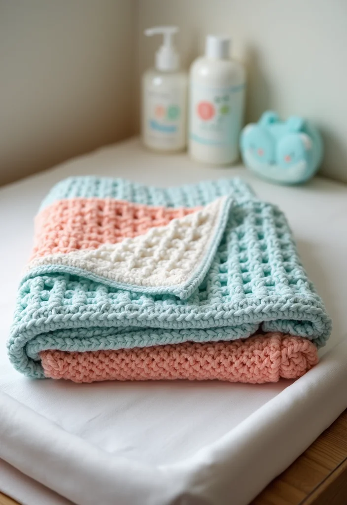 Easy Crochet Baby Blanket Guide: 20 Gentle Visual Inspirations for Beginners - 6. Textured Bobble Stitch Blanket