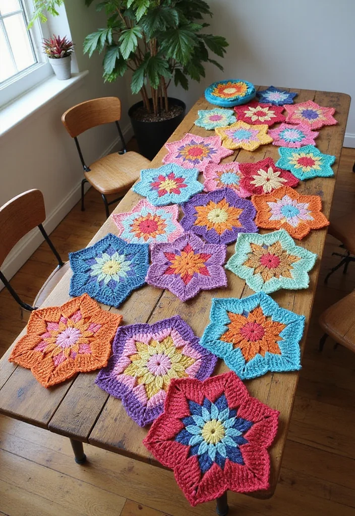 Easy Tapestry Crochet Patterns: Colorwork Guide with 17 Patterned Visual Inspirations - 1. Geometric Patterns Galore!