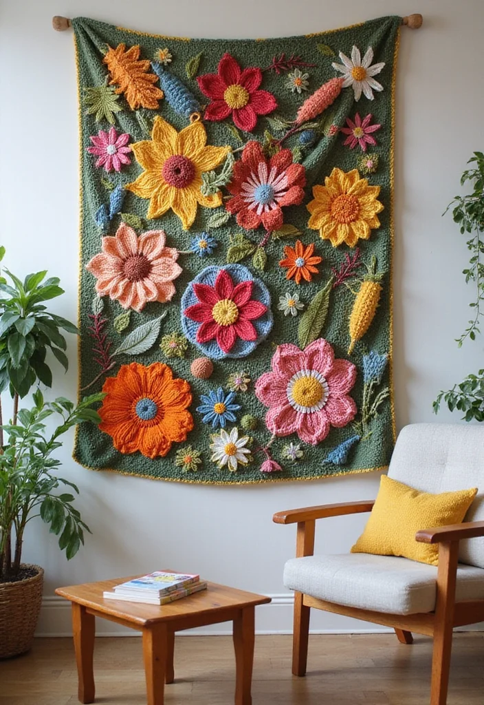 Easy Tapestry Crochet Patterns: Colorwork Guide with 17 Patterned Visual Inspirations - 2. Nature-Inspired Themes