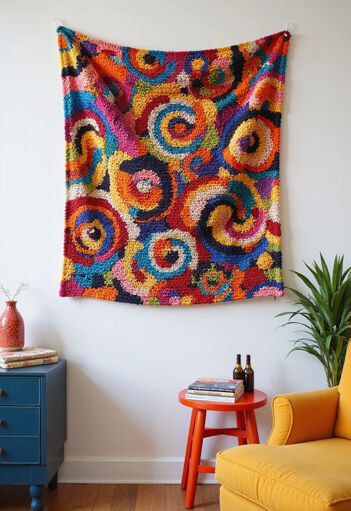 Easy Tapestry Crochet Patterns: Colorwork Guide with 17 Patterned Visual Inspirations - 3. Abstract Artistry