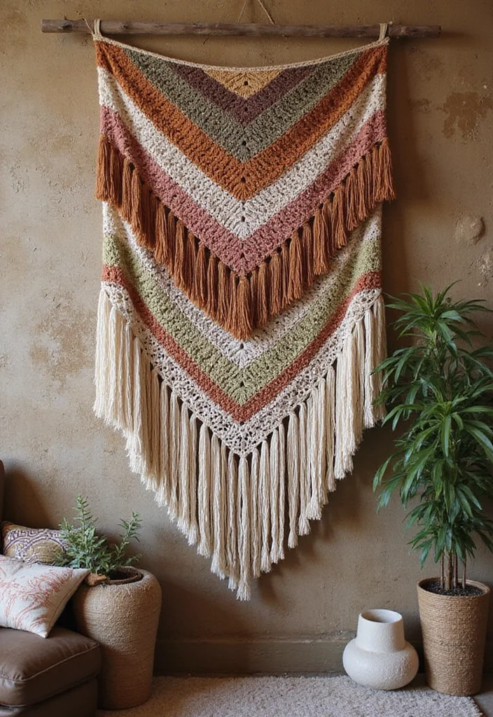 Easy Tapestry Crochet Patterns: Colorwork Guide with 17 Patterned Visual Inspirations - 4. Bohemian Bliss
