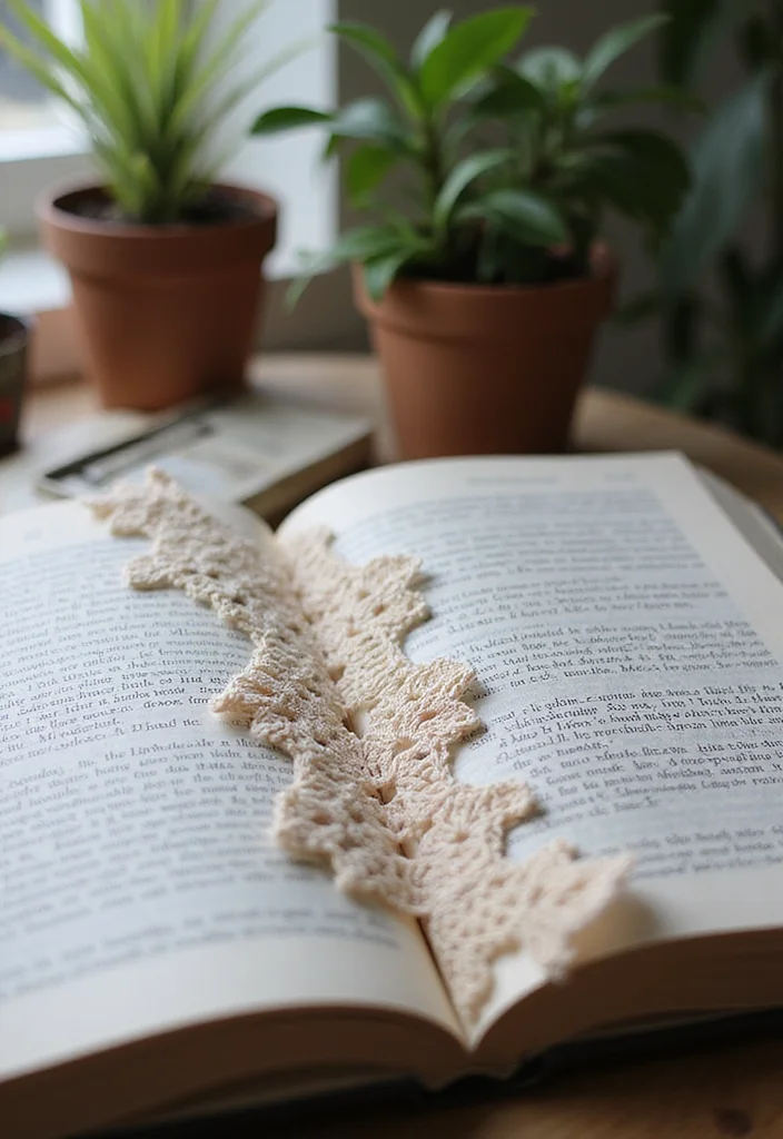 Easy Things to Crochet: Beginner-Friendly Guide with 17 Simple Visual Inspirations - 12. Crochet Bookmark