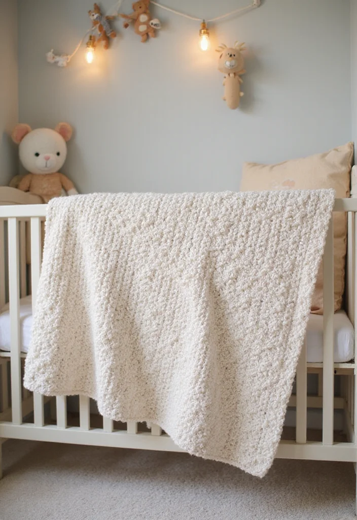 Easy Things to Crochet: Beginner-Friendly Guide with 17 Simple Visual Inspirations - 15. Crochet Baby Blanket