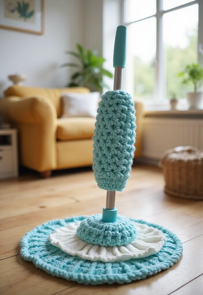 Easy Things to Crochet: Beginner-Friendly Guide with 17 Simple Visual Inspirations - 16. Crochet Swiffer Pad Cover