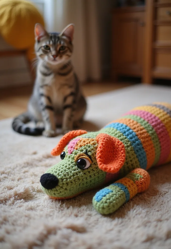 Easy Things to Crochet: Beginner-Friendly Guide with 17 Simple Visual Inspirations - 17. Crochet Pet Toy