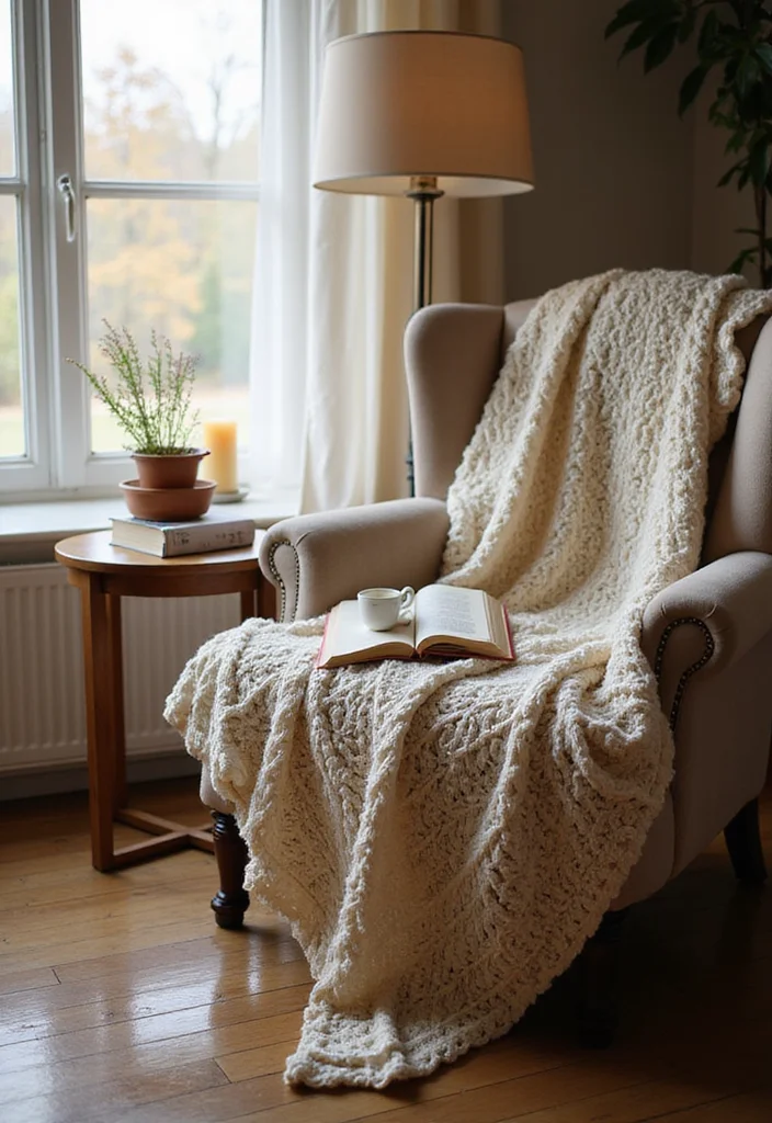 Easy Things to Crochet: Beginner-Friendly Guide with 17 Simple Visual Inspirations - 5. Easy Crochet Throw Blanket