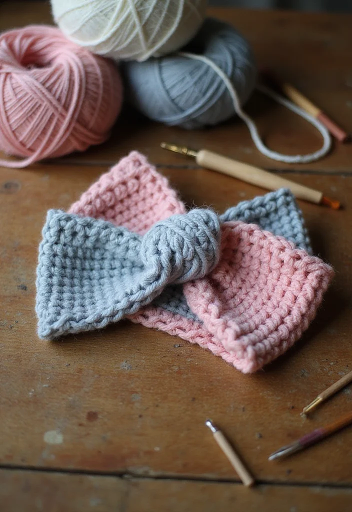 Easy Things to Crochet: Beginner-Friendly Guide with 17 Simple Visual Inspirations - 9. Simple Crochet Headband