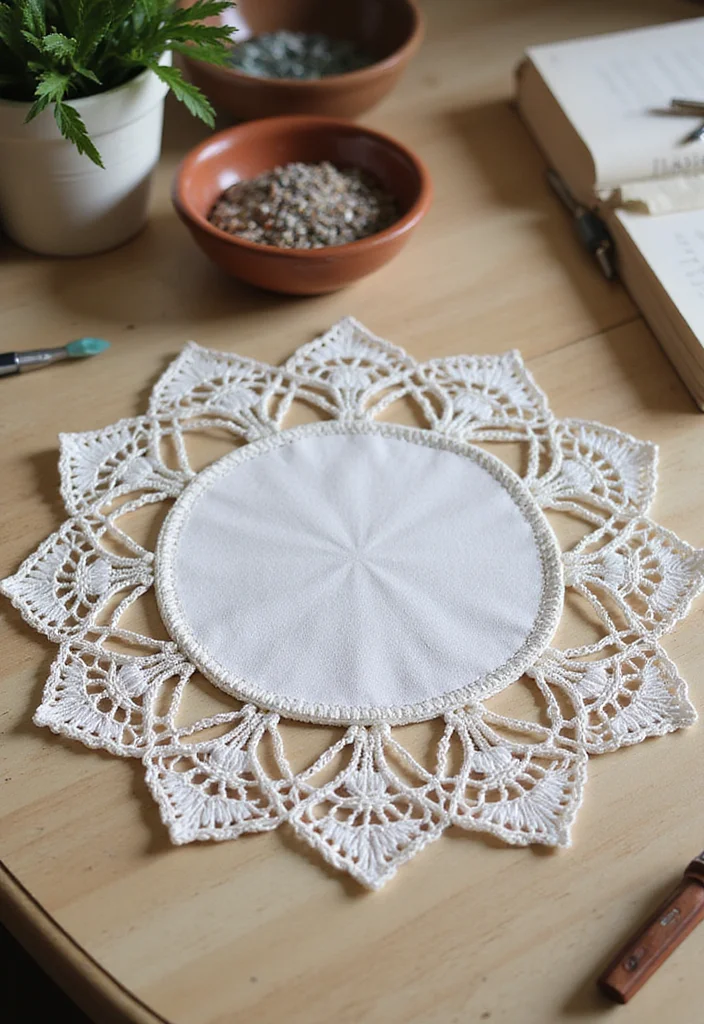 Free Crochet Doily Patterns: Lace Design Guide with 17 Intricate Visual Inspirations - 17. Simple Beginner's Doily