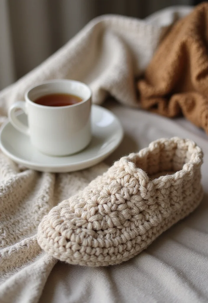 Magic Ring Crochet Tutorial: Master the Basics with 18 Clear Visual Inspirations - 14. Cozy Slippers for Comfort