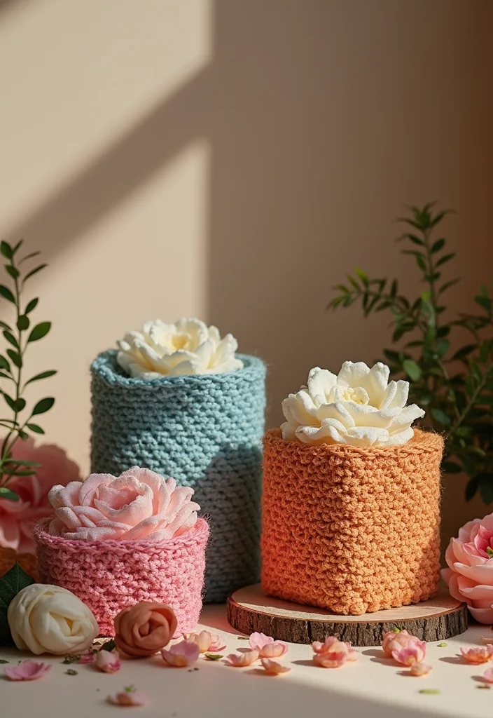 Magic Ring Crochet Tutorial: Master the Basics with 18 Clear Visual Inspirations - 17. Personalized Crochet Gift Wrap