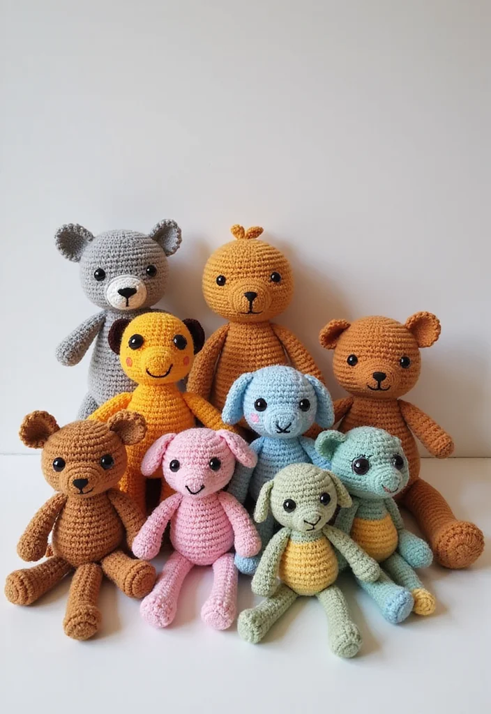 Magic Ring Crochet Tutorial: Master the Basics with 18 Clear Visual Inspirations - 5. Adorable Animal Amigurumi