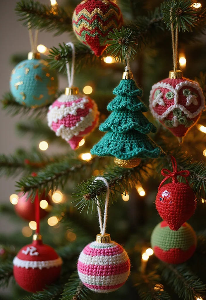 Magic Ring Crochet Tutorial: Master the Basics with 18 Clear Visual Inspirations - 7. Festive Holiday Ornaments