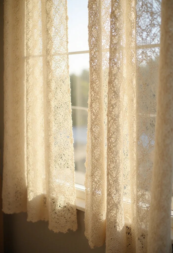 Scrap Yarn Crochet Projects: Eco-Friendly Ideas with 18 Creative Visual Inspirations - 11. Beautiful Crochet Curtains