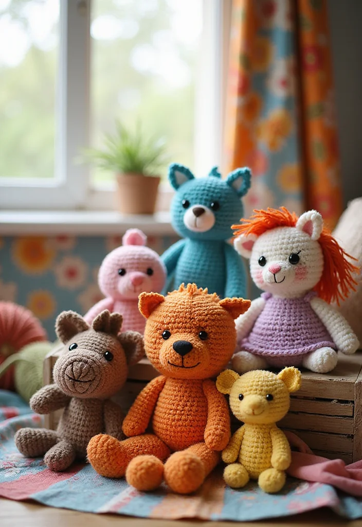 Scrap Yarn Crochet Projects: Eco-Friendly Ideas with 18 Creative Visual Inspirations - 16. Fun Crochet Toys