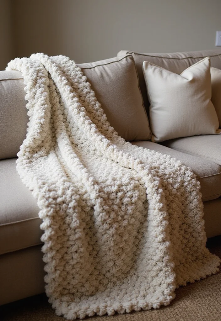 Star Blanket Crochet Pattern: Radiant Design Guide with 20 Inspiring Visual Inspirations - 15. Star Blanket in Chunky Yarn