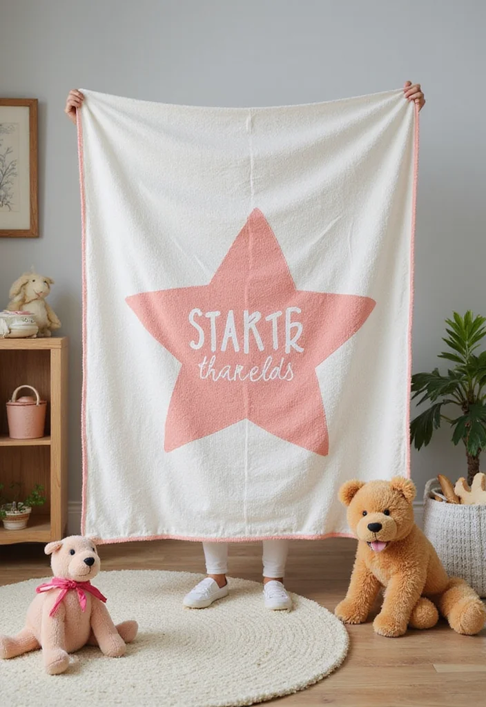 Star Blanket Crochet Pattern: Radiant Design Guide with 20 Inspiring Visual Inspirations - 18. Personalized Star Blanket