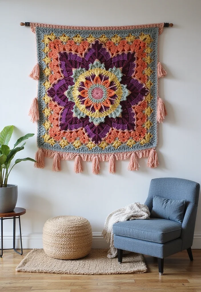 Tapestry Crochet Patterns Charts: Colorwork Guide with 20 Clear Visual Inspirations - 15. Crochet Wall Art