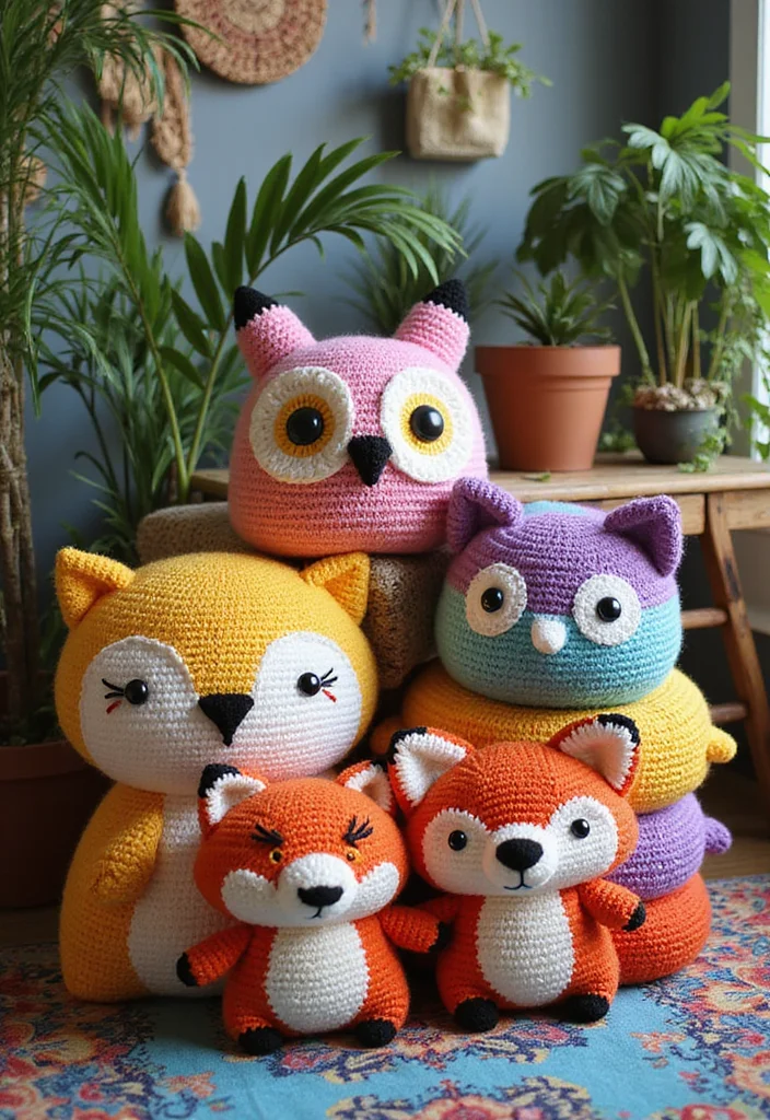 Tapestry Crochet Patterns Charts: Colorwork Guide with 20 Clear Visual Inspirations - 3. Whimsical Creatures