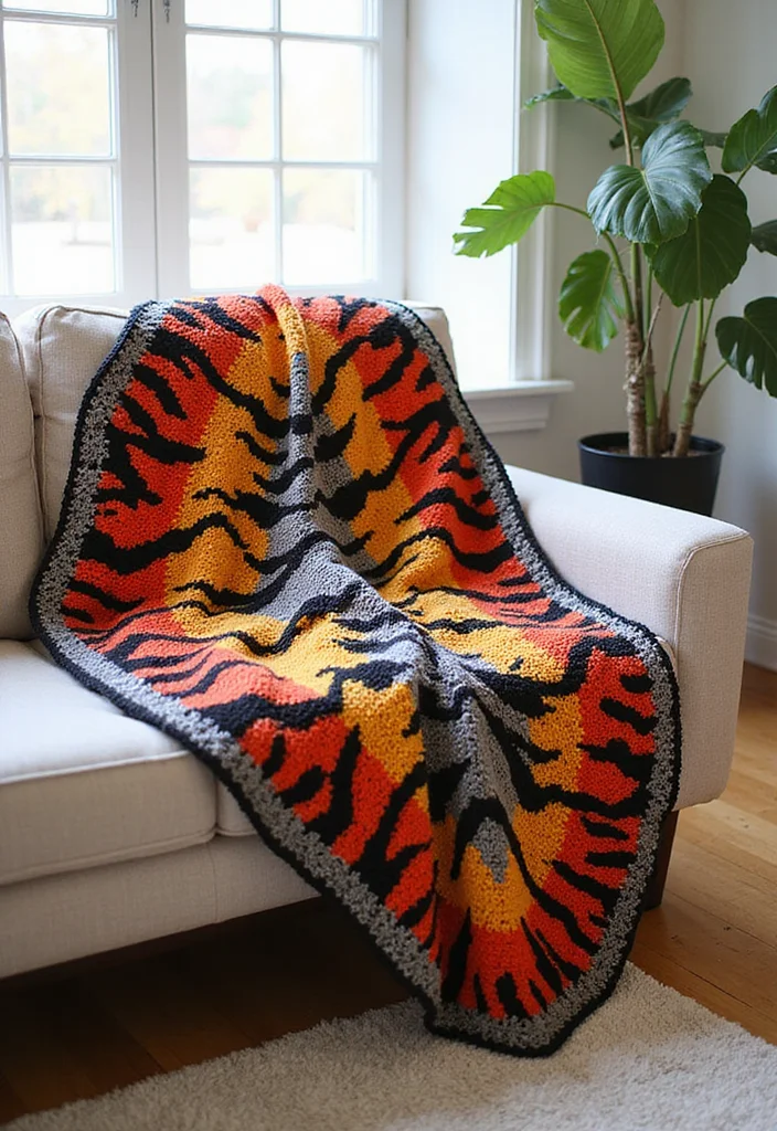 Tapestry Crochet Patterns Charts: Colorwork Guide with 20 Clear Visual Inspirations - 5. Bold Animal Prints