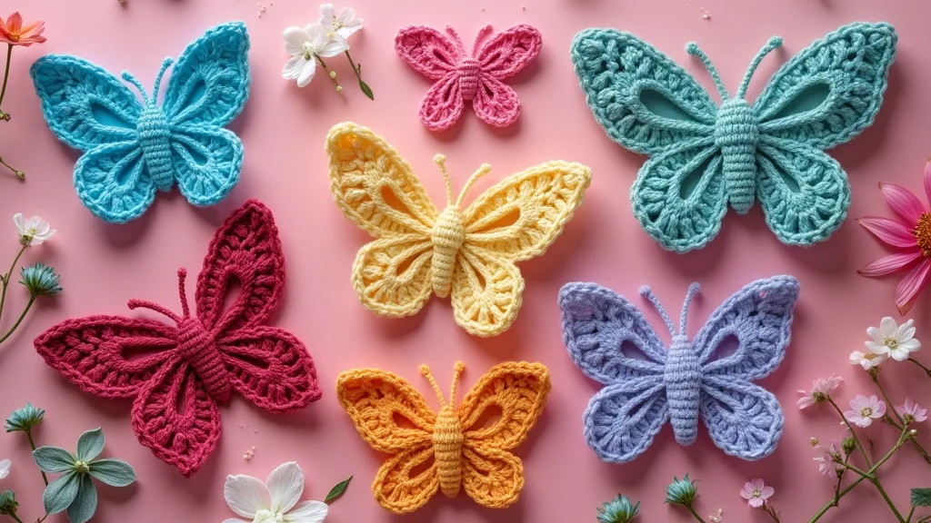 Crochet Butterfly Free Pattern: Delicate Design Guide with 17 Elegant Visual Inspirations